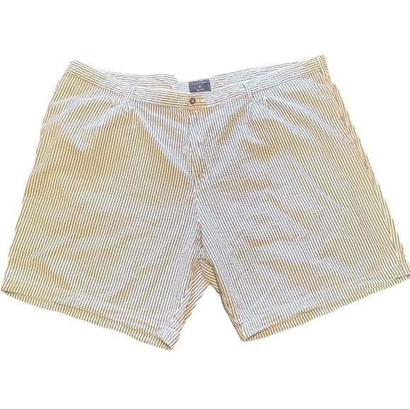 Saddlebred Other - Men’s Big/Tall Saddlebred blue and white seersucker 50x10 shorts